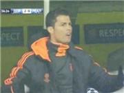 Xem Ronaldo ngồi dự bị mà như ngồi trên đống lửa