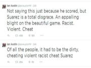 Nghị sĩ Anh mắng Luis Suarez "kỳ thị chủng tộc, bạo lực và gian xảo"