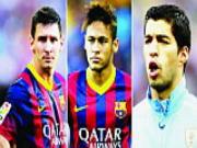 Bộ ba Messi-Suarez-Neymar: Đinh ba Nam Mỹ phiên bản mới