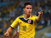 "Chiếc Giày vàng World Cup 2014" khó thoát khỏi tay James Rodriguez