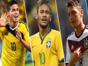 Oezil "chạy bộ" vẫn hay hơn Neymar và Rodriguez