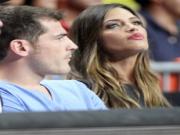 Casillas và bạn gái 'trốn con' đi xem bóng rổ