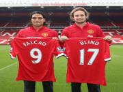 Chùm ảnh: Falcao và Blind hào hứng trong ngày ra mắt Man Utd