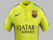 Màu áo mới "nổi bần bật" của Barca