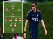 Luis Enrique "chơi trội" với sơ đồ dị .... 2-5-3