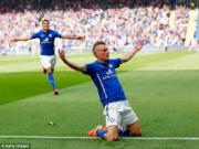 Đại anh hùng của Leicester phấn khích tột độ sau khi một tay "hạ sát" Man Utd