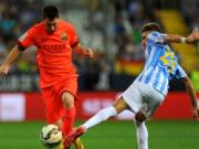 Malaga 0-0 Barcelona: Đứt mạch thắng trong ngày Messi mờ nhạt