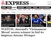 Siêu phẩm của Công Phượng lên nhật báo hàng đầu của Anh