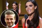 David Beckham mắt chữ A miệng chữ O khi vợ ẵm giải “Người phụ nữ của năm”