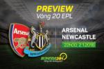 Arsenal vs Newcastle (22h ngày 2/1): Nã pháo vào “Chích chòe”