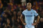 Kompany nguy cơ lỡ trận derby với Man United