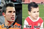 Con trai của Van Persie ăn mừng bàn thắng vui nhộn