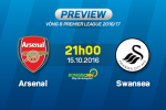 Arsenal vs Swansea (21h00 ngày 15/10): Đỉnh cao gặp vực sâu