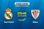 Real Madrid vs Bilbao (1h45 ngày 24/10): Khi Kền kền lấy công bù thủ
