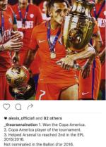 Sanchez cay cú nói về danh hiệu Quả bóng Vàng