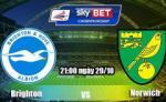 Nhận định Brighton vs Norwich 21h00 ngày 29/10 (Hạng Nhất Anh 2016/17)