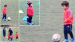 Chỉ lộ ảnh tập, con trai Messi đã lập tức gây sốt