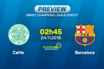 Celtic vs Barca (2h45 ngày 24/11): Cẩn thận đất dữ!