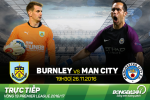 Burnley 1-2 Man City (KT): El Kun giúp Man xanh may mắn vượt ải Turf Moor