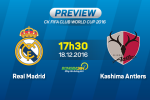 Real Madrid vs Kashima Antlers (17h30 ngày 18/12): Lên đỉnh thế giới