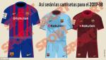 Rò rỉ mẫu áo đấu mới Barcelona mùa giải 2017/18