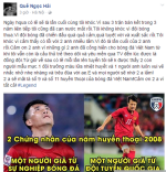 Trung vệ Quế Ngọc Hải bật khóc vì Công Vinh và Thành Lương