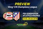 PSV vs Atletico (2h45 25/2): Cuộc chiến trường phái