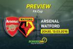 Arsenal vs Watford (20h30 ngày 13/3): Cứu vãn mùa giải thất bát