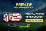 Atletico vs PSV (2h45 16/3): "Người nông dân" phải làm gì?