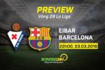 Eibar vs Barcelona (22h, 6/3): Không MSN, không vấn đề