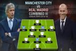 Real Madrid áp đảo trong đội hình kết hợp với Man City