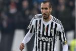 Juventus mất Chiellini ba tuần vì chấn thương bắp đùi