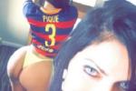 Chài Messi không được, Miss Bum Bum 2015 quay sang ghẹo tình Pique