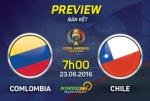 Colombia vs Chile (7h 23/6): Giải mã nhà vua