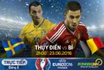 LINK XEM trực tiếp trận đấu Thụy Điển vs Bỉ 02h00 ngày 23/6