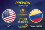 Mỹ vs Colombia (7h00 ngày 26/6): Cuộc chiến của những kẻ thất bại