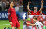 Ronaldo và Bale xưng vương trên Facebook mùa Euro