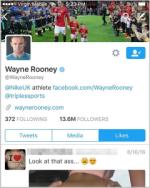 Rooney bị phát hiện bấm thích trang web người lớn