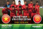 LINK XEM trực tiếp U16 Việt Nam vs U16 Kyrgyzstan 17h30 ngày 22/9