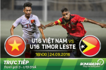 LINK XEM trực tiếp U19 Việt Nam vs U19 Đông Timor 16h00 ngày 24/9