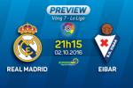 Real Madrid vs Eibar (21h15 ngày 2/10): Kền kền giải tỏa nỗi niềm