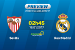 Sevilla vs Real (2h45 ngày 16/1): Trả hết cho Kền kền
