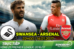 Swansea 0-4 Arsenal (KT): Màn hủy diệt đơn giản