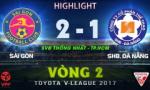 Tổng hợp: Sài Gòn 2-1 Đà Nẵng (Vòng 2 V-League 2017)