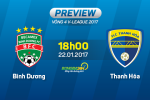 Bình Dương vs Thanh Hóa (18h00 ngày 22/1): Săn tiền thưởng Tết