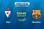 Eibar vs Barcelona (2h45 ngày 23/1): Ai cản nổi MSN?