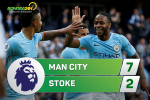 Tổng hợp: Man City 7-2 Stoke (Vòng 8 NHA 2017/18)