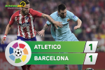 Tổng hợp: Atletico Madrid 1-1 Barca (Vòng 8 La Liga 2017/18)