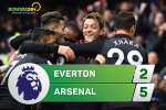 Tổng hợp: Everton 2-5 Arsenal (Vòng 9 NHA 2017/18)