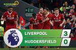Tổng hợp: Liverpool 3-0 Huddersfield (Vòng 10 NHA 2017/18)